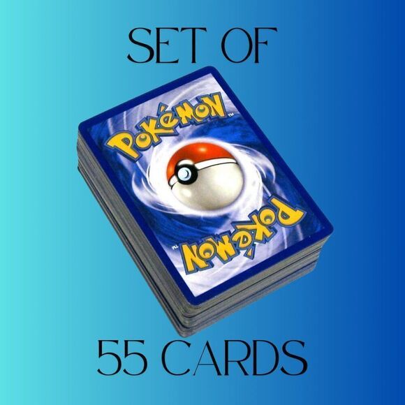 Mystery Set Of 55 POKEMON Cards - Picture 1 of 4